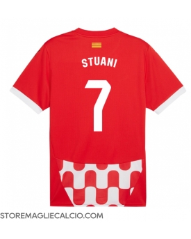 Girona Cristhian Stuani #7 Maglia Gara Casa Repliche 2024-25 Maniche Corte
